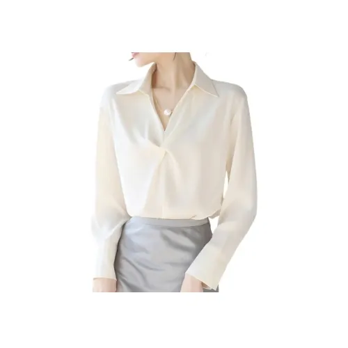Olivia Share777 Экрю Женские Рубашки