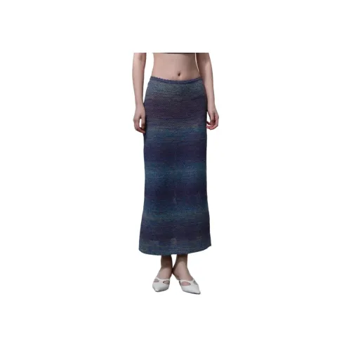 SWAYING KNIT Повседневная длинная юбка для женщин