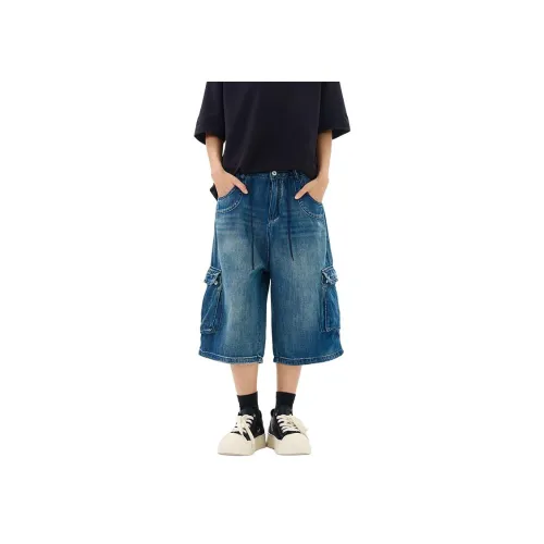 M JEANS STUDIOS 7 Джинсовые шорты Унисекс