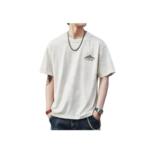 GELANLU Летняя футболка свободный крой унисекс