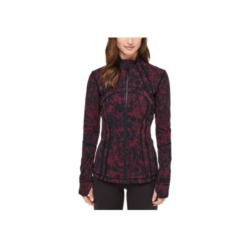 lululemon Define Куртки и Пальто Женские Красный и Черный Жаккард