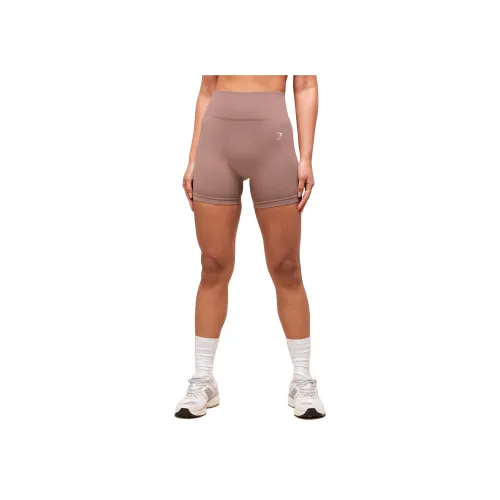 GYMSHARK Каштановый Розовый Женские Спортивные Шорты