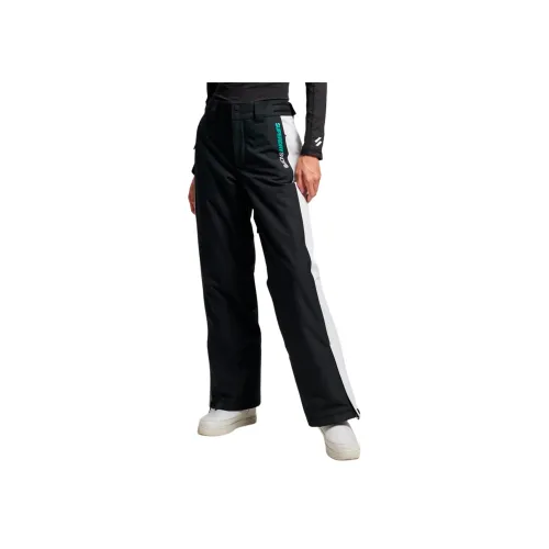 SUPERDRY Повседневные брюки Женские Черный