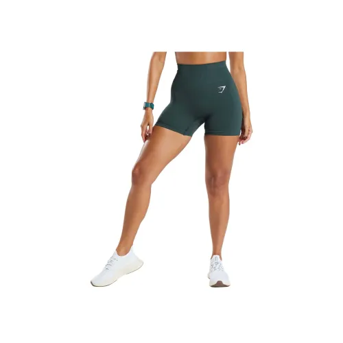 GYMSHARK Forestland Зеленый Marlstone Женские Спортивные Шорты
