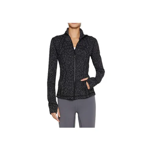lululemon Define Куртка Женская Черно-Белая Жаккард