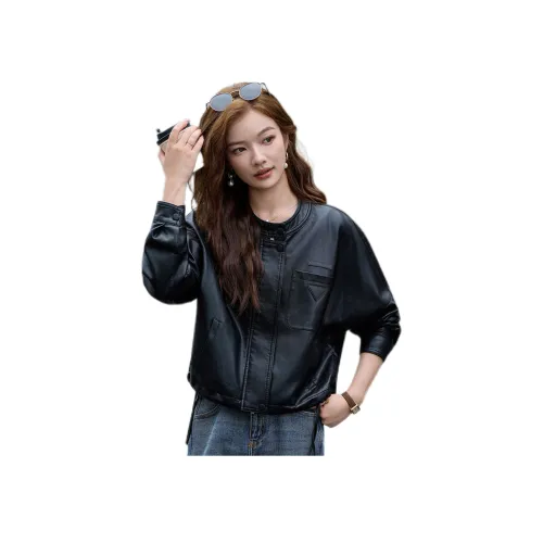 Pure Shimane кожаная куртка для женщин