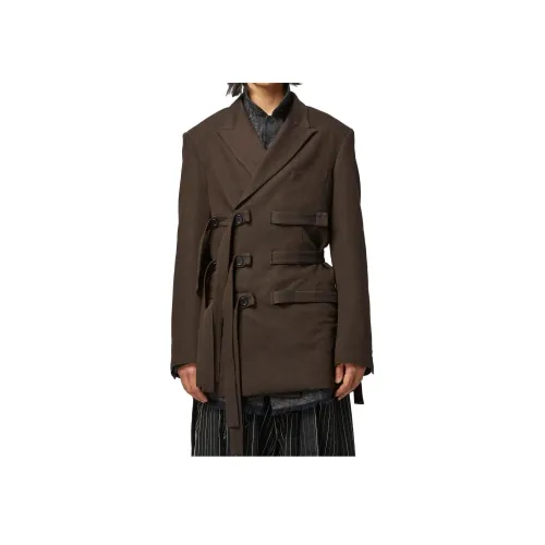Yohji Yamamoto Pour Homme Коричневый Мужской Куртки