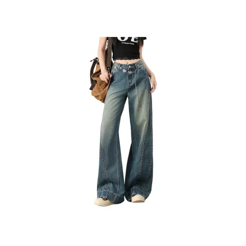 CHOCOOLATE Ностальгический синий Женские джинсы