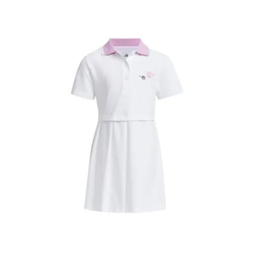 Adidas Платье Белый Children Возраст 3-7 лет