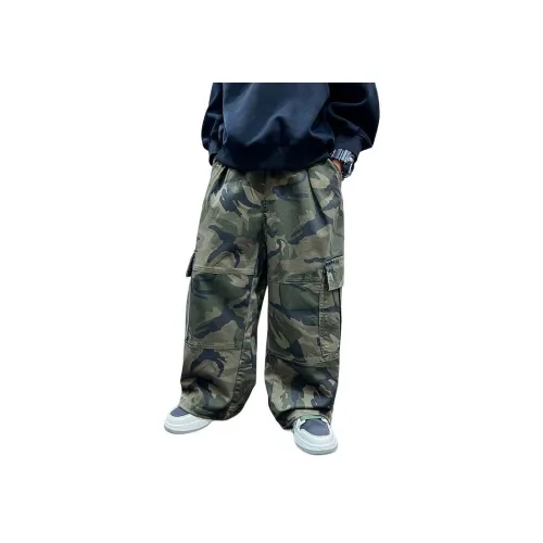 ЮЙЧЖАОЛИНЬ Камуфляж Школьный возраст Карго-брюки