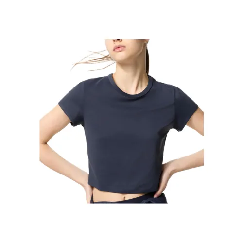 UNIQLO T-рубашка Женская Морской Синий