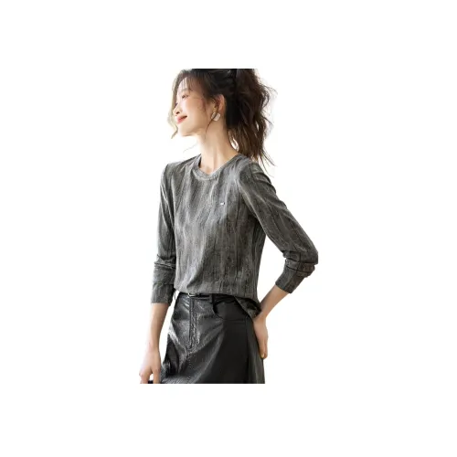 MOHANYIMEI Серые Женские T-рубашки