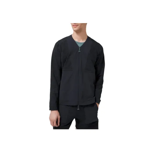 lululemon LAB Collection Varsa Куртка Мужская Жаккард Черный Морской Синий