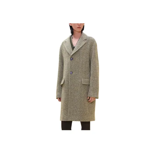HERMES FW24 Пальто Мужское Светло-Зеленое