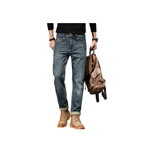 ZENGZHI Джинсы Облегающий крой Прямой крой Унисекс