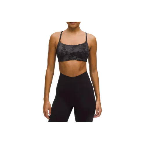 lululemon Wunder train Спортивное белье Женское Цветок Черный