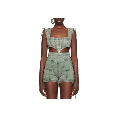 Jean Paul Gaultier Майка Женская Зеленая