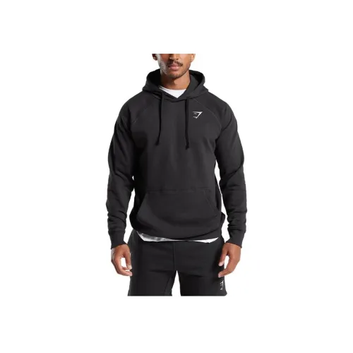 GYMSHARK Черные Мужские Свитшоты
