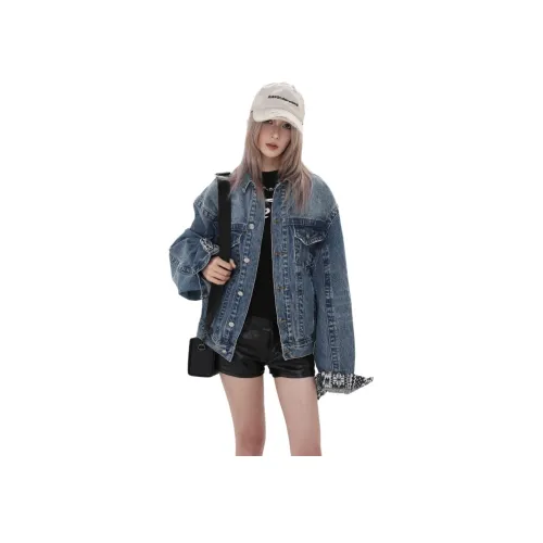 YEARNED Синий Женские Куртки