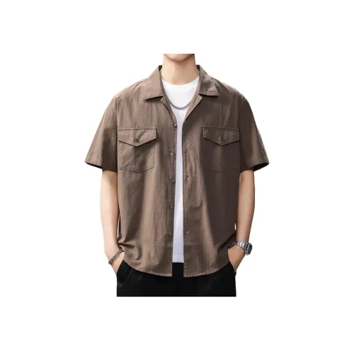 GUISE Лето Рубашка Свободный крой Унисекс