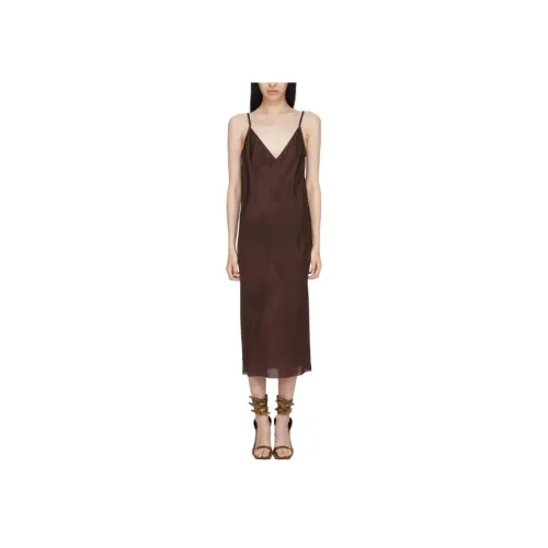 RICK OWENS Махагони Женские Слиплатья