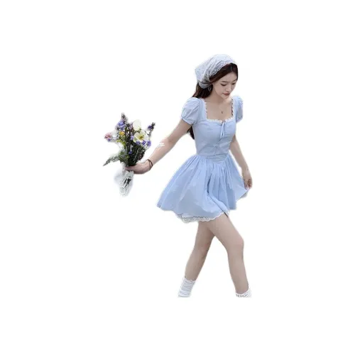 MORii Короткий рукав Платье Женское