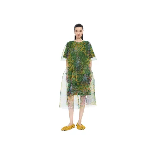 Jiangnan Commoner Женские Длинные Платья с Длинными Рукавами