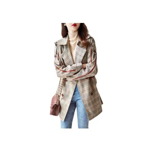 Dme Темно-красный Женский Тренч