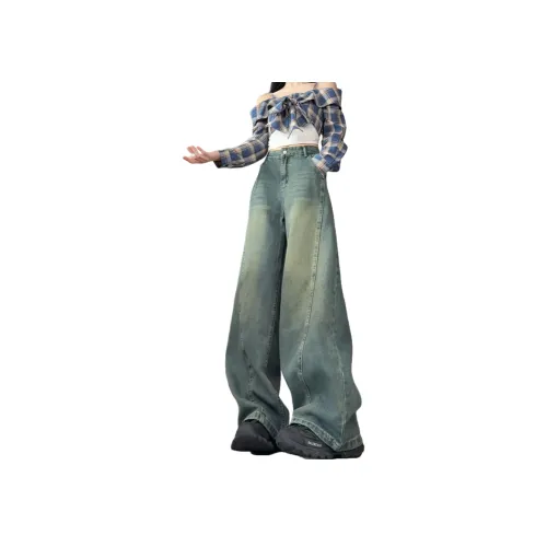 JIARONG Синий Унисекс Джинсы