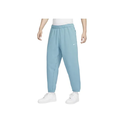 Nike Solo Swoosh Вязаные Тренировочные Штаны Мужские Джинсово-Синий Зеленый Белый