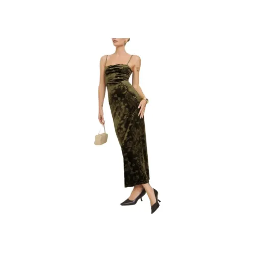 REFORMATION Elise KNIT Платье Slip Платье Женское Зеленое