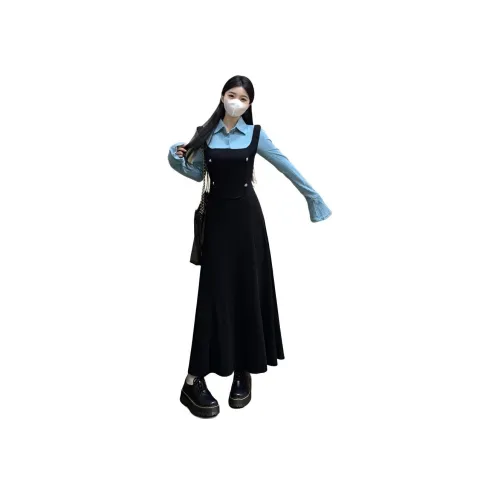 ZCDECO Длинное платье с длинными рукавами женское