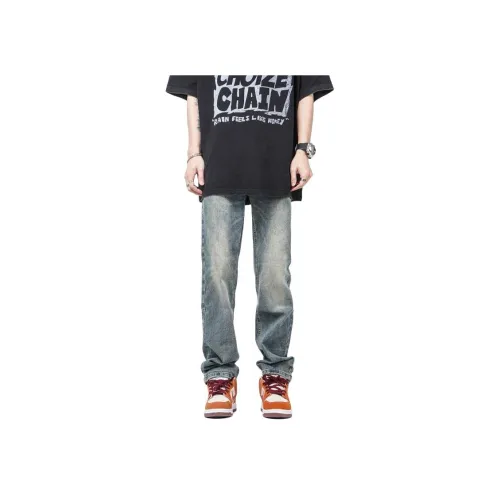 Z POCKET Ностальгические синие унисекс джинсы