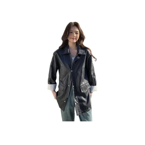 PIERRE CARDIN Кожа Куртка Женская