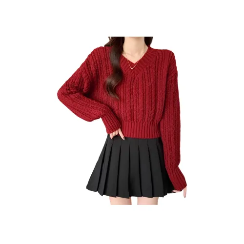 Ya Sheep People Трикотаж Женский Красный