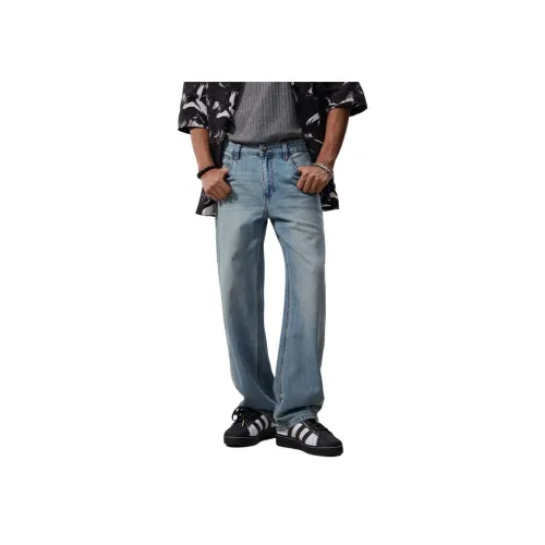 SONGS ALONG Джинсы Унисекс Light Синий