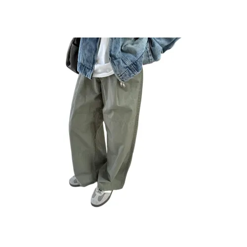 MORii Серо-зеленые унисекс брюки карго