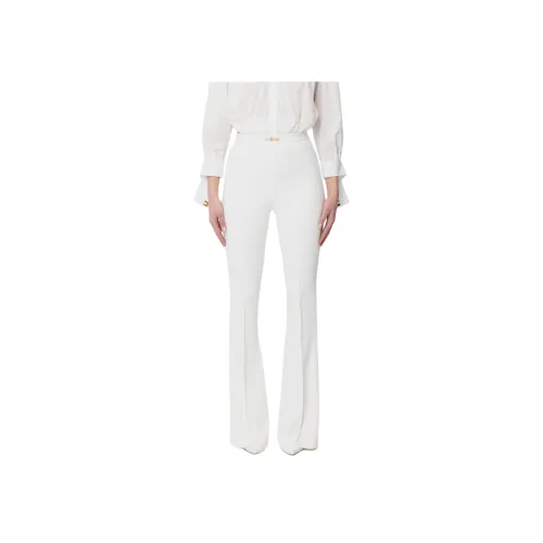 Elisabetta Franchi Повседневные брюки цвет слоновая кость женские