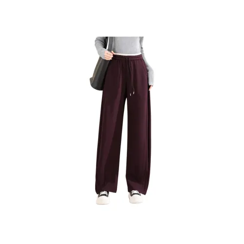 TERRE BLEUE Повседневные брюки Женские Темно-фиолетовый