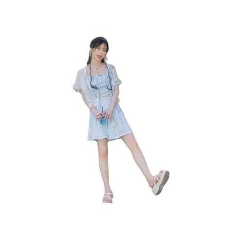 Cloud Hidden Moon Embroidery Ханьфу Женские