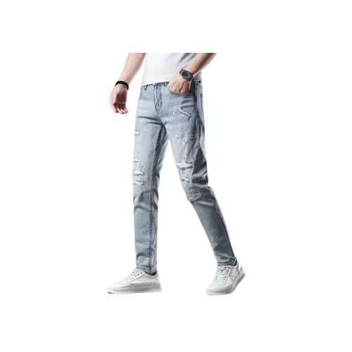 PRPK Светло-синие Унисекс Джинсы