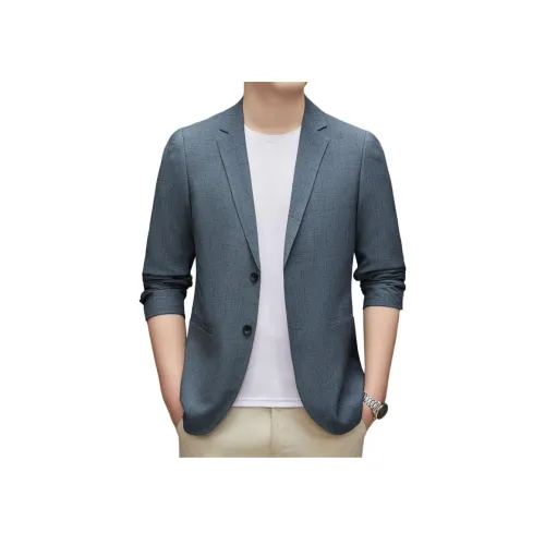 EMINU Синий Мужской Деловой костюм