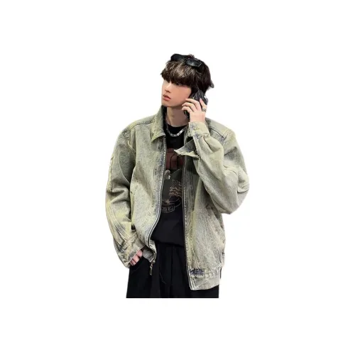 SINKACME Ностальгический синий деним куртка мужская джинсовая куртка