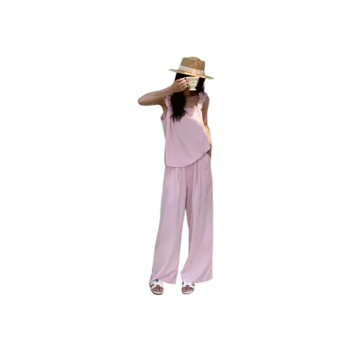 NANING9 Pink Women's Casual Suits NANING9 Розовый Женские Повседневные Костюмы
