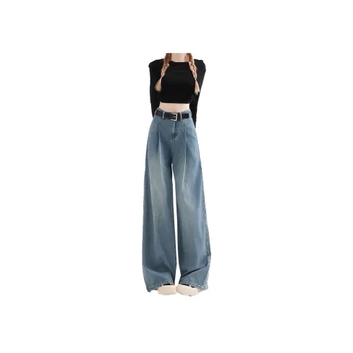 Enhanced Синие Женские Джинсы