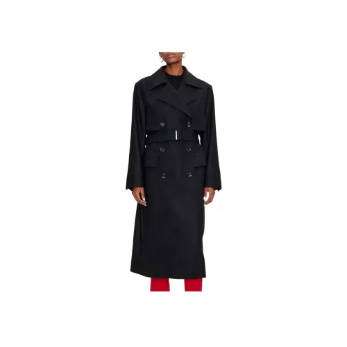 HUGO BOSS Черное Женское Пальто