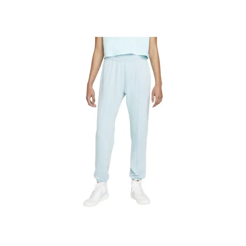 nike Sportswear Essentials Series Вязаные Тренировочные Штаны Женские Светло-Синие