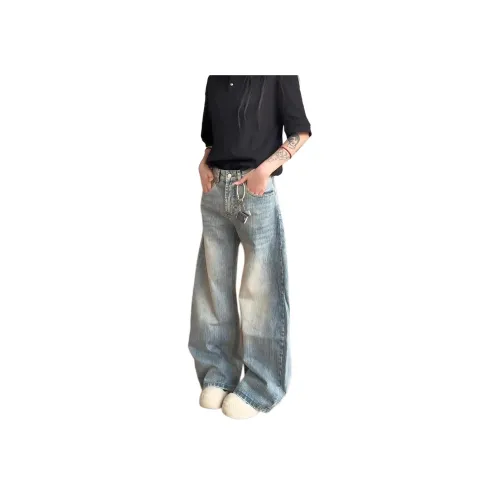 DAFK Light Blue Men's Jeans DAFK Светло-голубые мужские джинсы