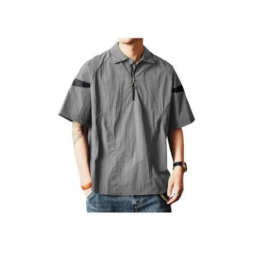 GELANLU Лето Поло Свободный крой Унисекс