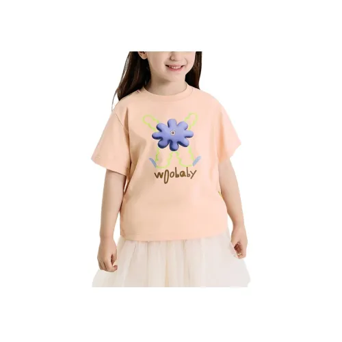 Woobaby T-рубашка SS25 Inspire Пастельно-розовый для детей 3-7 лет